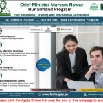Chief Minister Punjab Hunarmand Program December 2025 Apply Online TEVTA Free IT Training