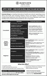 Evercare Hospital Lahore Jobs