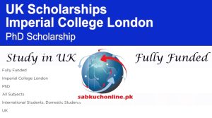 Imperial College London UK Presidents PhD Scholarship 2025 (Fully Funded)