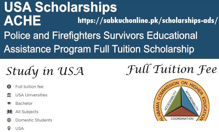 Police and Firefighters Survivors Educational Assistance Program Full Tuition Scholarship 2026 USA