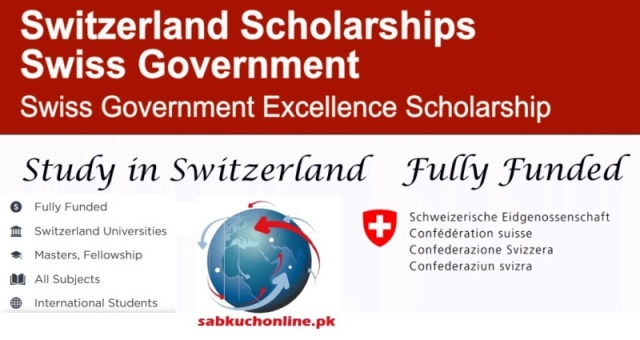 Swiss Government Excellence Scholarships 2026 Switzerland (Fully Funded)
