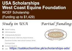 West Coast Equine Foundation Scholarship 2026
