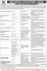 Indus Hospital Karachi Jobs 2026 Apply Online