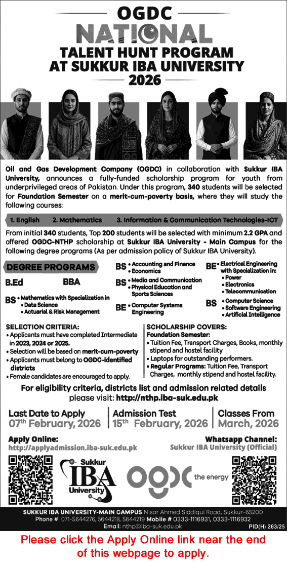 OGDCL National Talent Hunt Program 2026