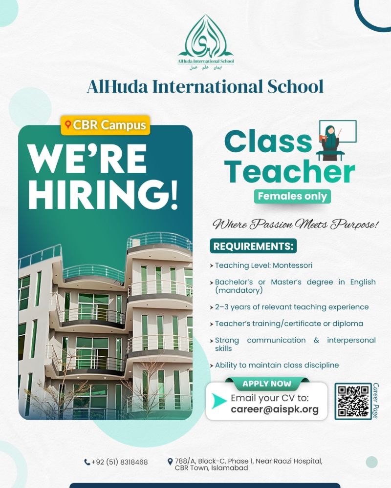AlHuda International School jobs