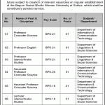 Begum Nusrat Bhutto Women University Sukkur jobs