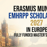 Erasmus Mundus EMHRPP Scholarship 2027 in Europe | Fully Funded Master’s Program