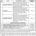 Pakistan Institute of Fashion Design Lahore Jobs