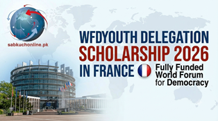 WFD Youth Delegation Scholarship 2026 in France | Fully Funded World Forum for Democracy