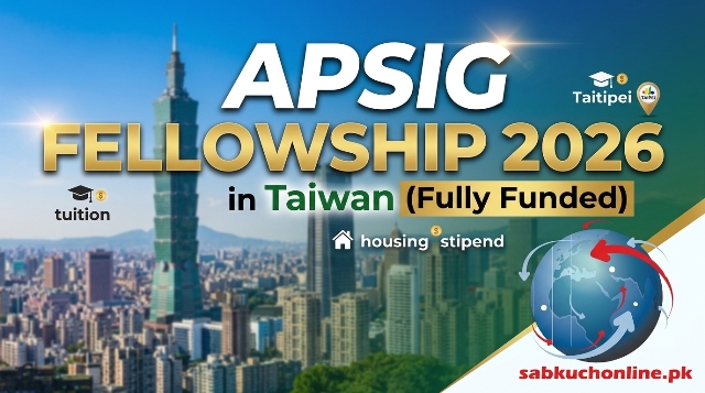 APSIG Fellowship 2026 in Taiwan (Fully Funded)