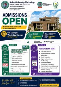 Admissions Open at NUTECH Nivats