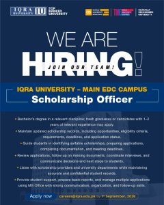 Iqra University jobs main Edc campus