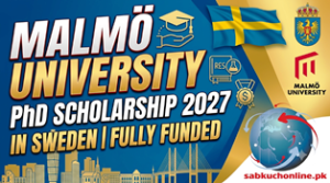 Malmö University PhD Scholarship 2027 in Sweden | Fully Funded