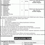 Pakistan Armed Services Board Jobs August 2026 Application Form Deputy Assistant Directors Ex-Retired Army Officers PASB Latest