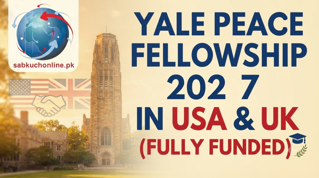 Yale Peace Fellowship 2027 in USA & UK (Fully Funded)