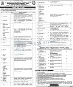 CAREER OPPORTUNITIES ALLIED HEALTH PROFESSIONALS COUNCIL (AHPC)