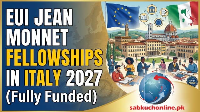EUI Jean Monnet Fellowships in Italy 2027 (Fully Funded)