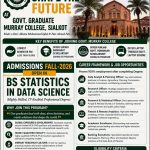 GOVT. GRADUATE MURRAY COLLEGE SIALKOT Admissions