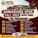 HITEC University Taxila Admission