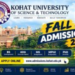 Kohat University of Science and Technology (KUST) Admission