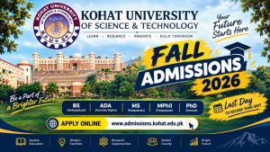 Kohat University of Science and Technology (KUST) Admission