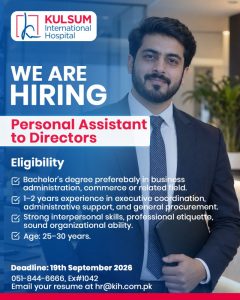 Kulsum International Hospital jobs
