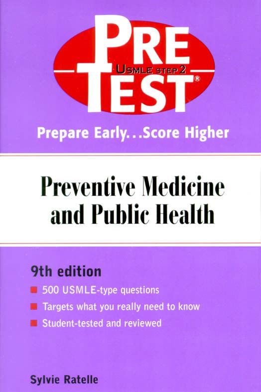 Pre Test Preventive Medicine and Public Health 9th Edition pdf book free download