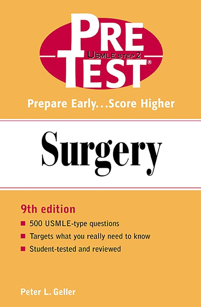 Pre Test Surgery Self-Assessment and Review 9th edition pdf book free download