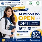 Taqwa Institute of Physiotherapy & Health Sciences Admissions