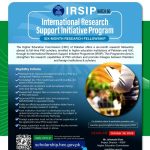International Research Support Initiative Programme (IRSIP) Batch 60 by HEC