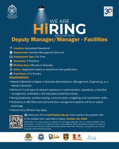 Riphah International University jobs